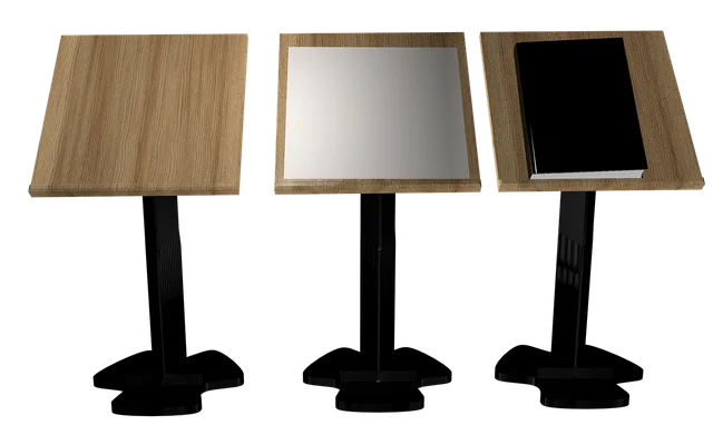 teacher's desk, isolated, board, lectern, filing. Professional services marketing: data and consent checks