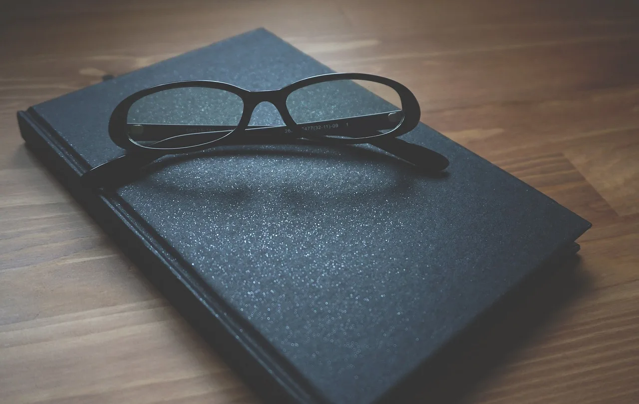 glasses, notebook, wooden, business, business woman, professional, table, women, office, workplace, working woman, woman business